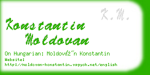 konstantin moldovan business card